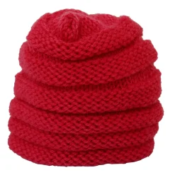 Floral Red Turban Cap