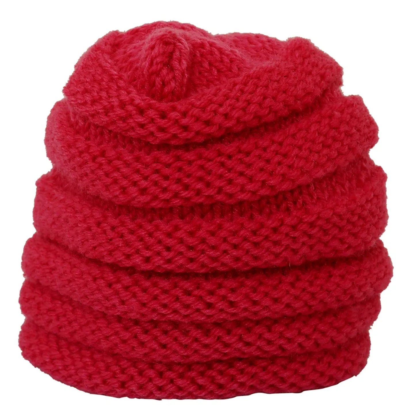 Floral Red Turban Cap