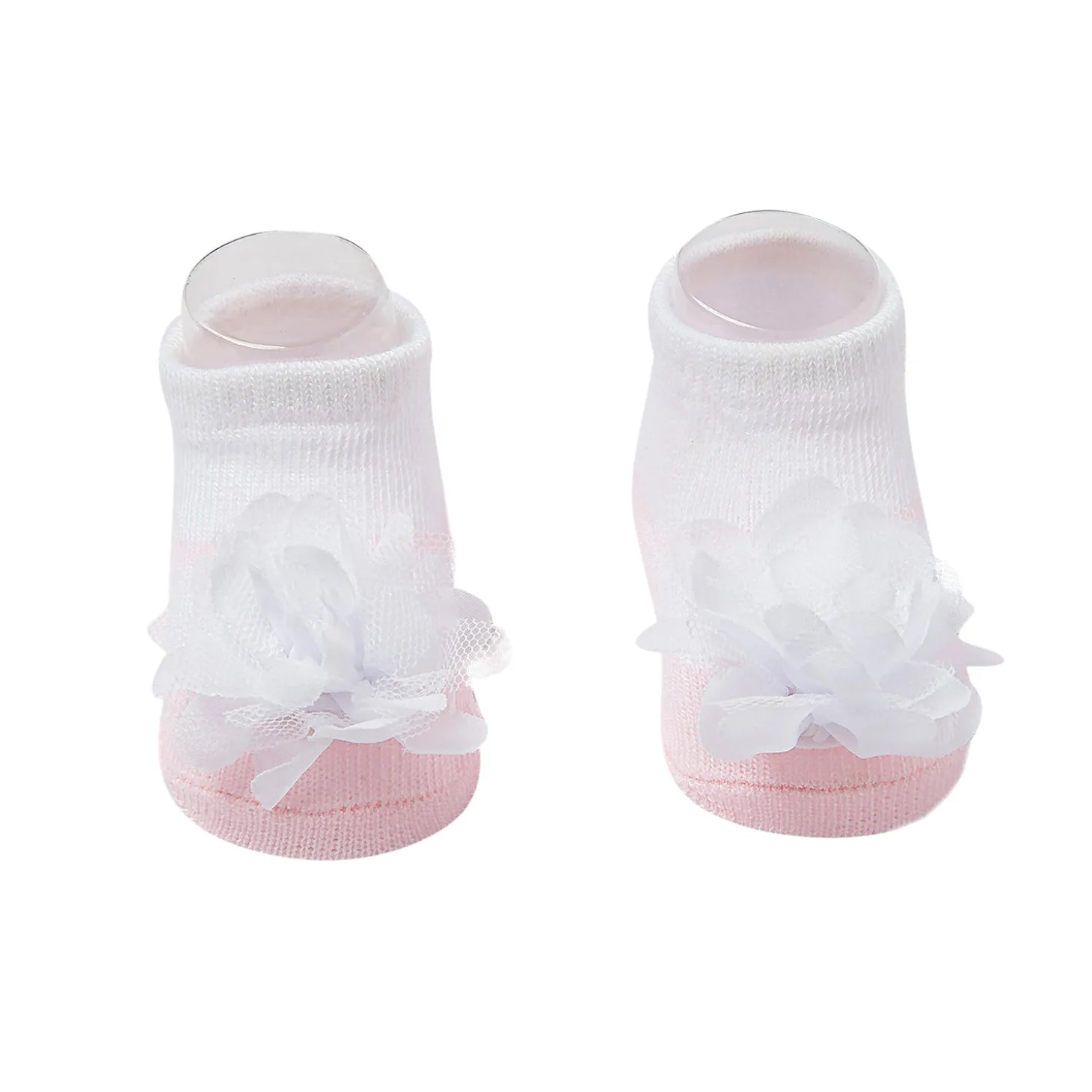 Floral White Socks And Cap Set