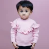 Flowers And Frills Premium Full Sleeves Knitted Sweater - Pink