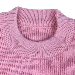 Flowers And Frills Premium Full Sleeves Knitted Sweater - Pink