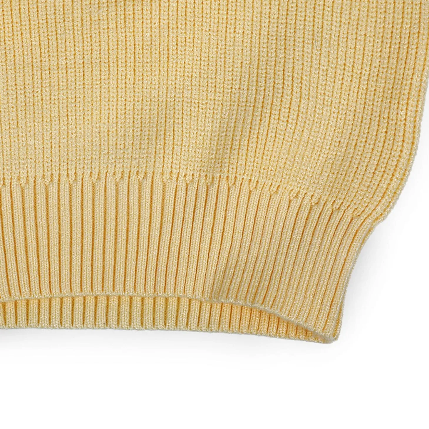 Flowers And Frills Premium Full Sleeves Knitted Sweater - Yellow