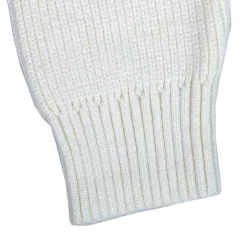 Flowers And Frills Premium Full Sleeves Knitted Sweater - Off White
