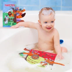 Forest Tail Early Children Sensory Development Interactive 3D Cloth Book With Rustle Paper - Multicolour