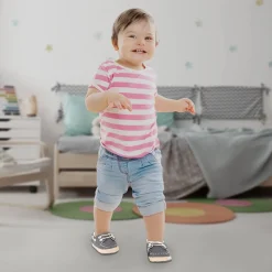 Formal Grey Baby Boat Shoes