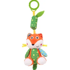 Fox Orange And Green Hanging Musical Toy