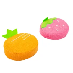 Fresh & Fruity Multicolour 2 Pk Bath Sponge