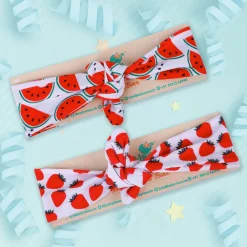Fruitilicious Bow Knot Headbands 2 Pcs - Red