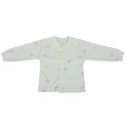Fruitilicious Full Sleeves 2 Piece Buttoned Pyjama Set Night Suit - Yellow