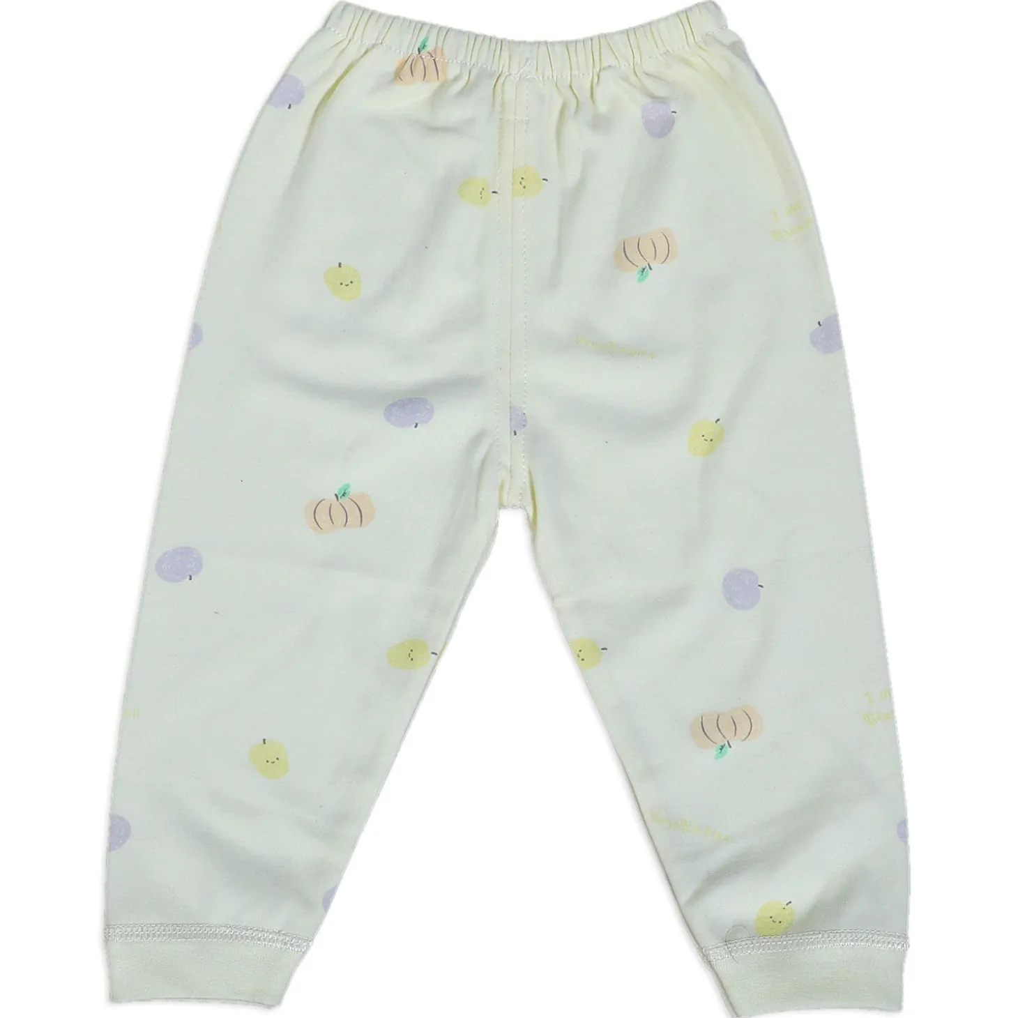 Fruitilicious Full Sleeves 2 Piece Buttoned Pyjama Set Night Suit - Yellow