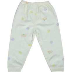 Fruitilicious Full Sleeves 2 Piece Buttoned Pyjama Set Night Suit - Yellow