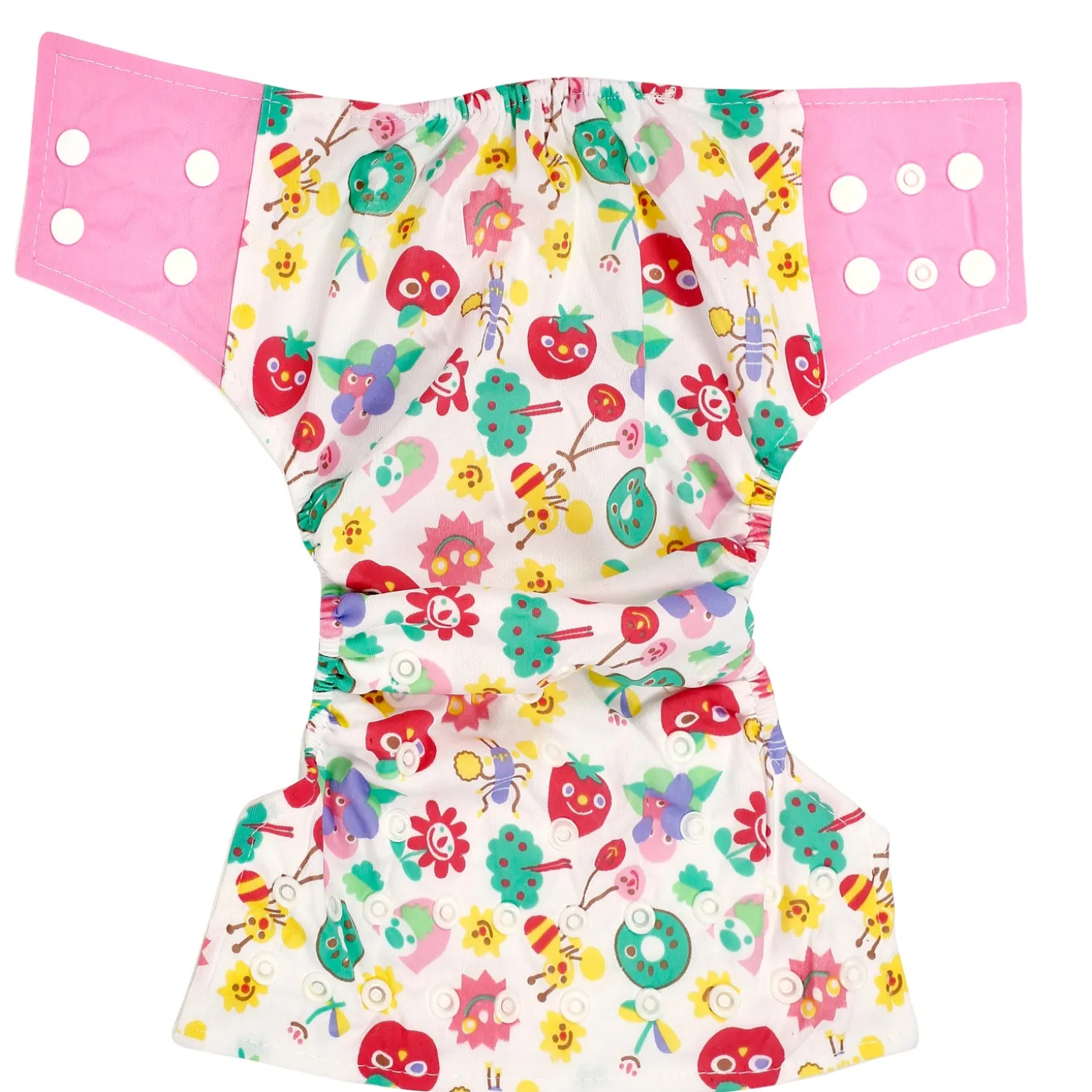 Fruity Fun Pink And Multicolour Reusable Diaper