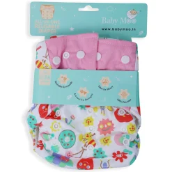 Fruity Fun Pink And Multicolour Reusable Diaper