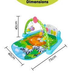 Fun In The Jungle Multicolour Piano Activity Gym