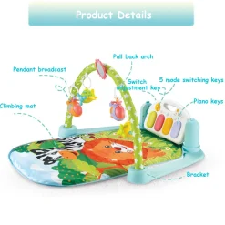 Fun In The Jungle Multicolour Piano Activity Gym