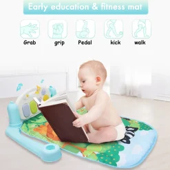 Fun In The Jungle Multicolour Piano Activity Gym