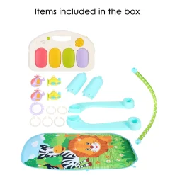 Fun In The Jungle Multicolour Piano Activity Gym