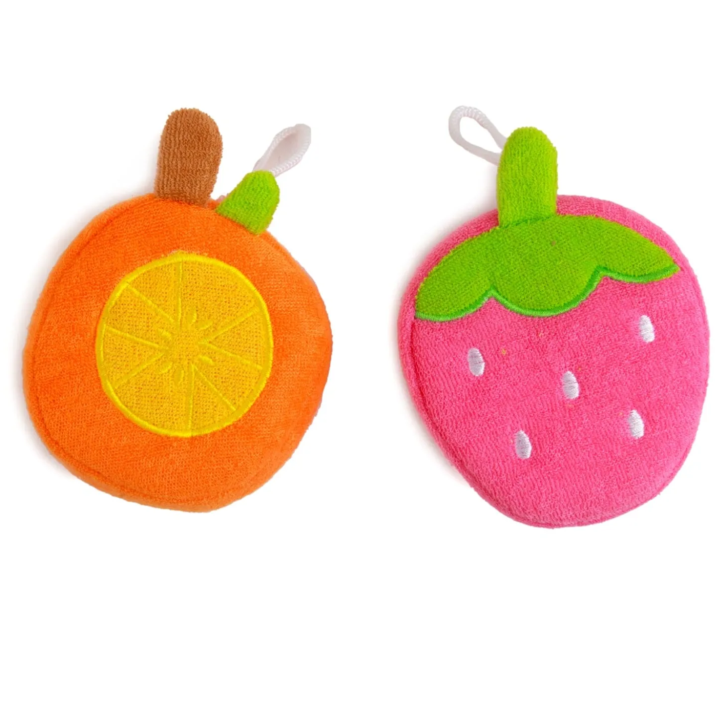 Fun Time With Fruits Multicolour 2 Pk Bath Sponge