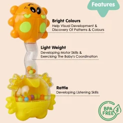 Fun-filled Multicolour Rattle Toy