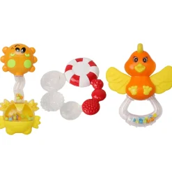 Fun-filled Multicolour Set of 3 Musical Rattle Teether