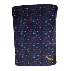 Galaxy Dark Blue Fur Blanket
