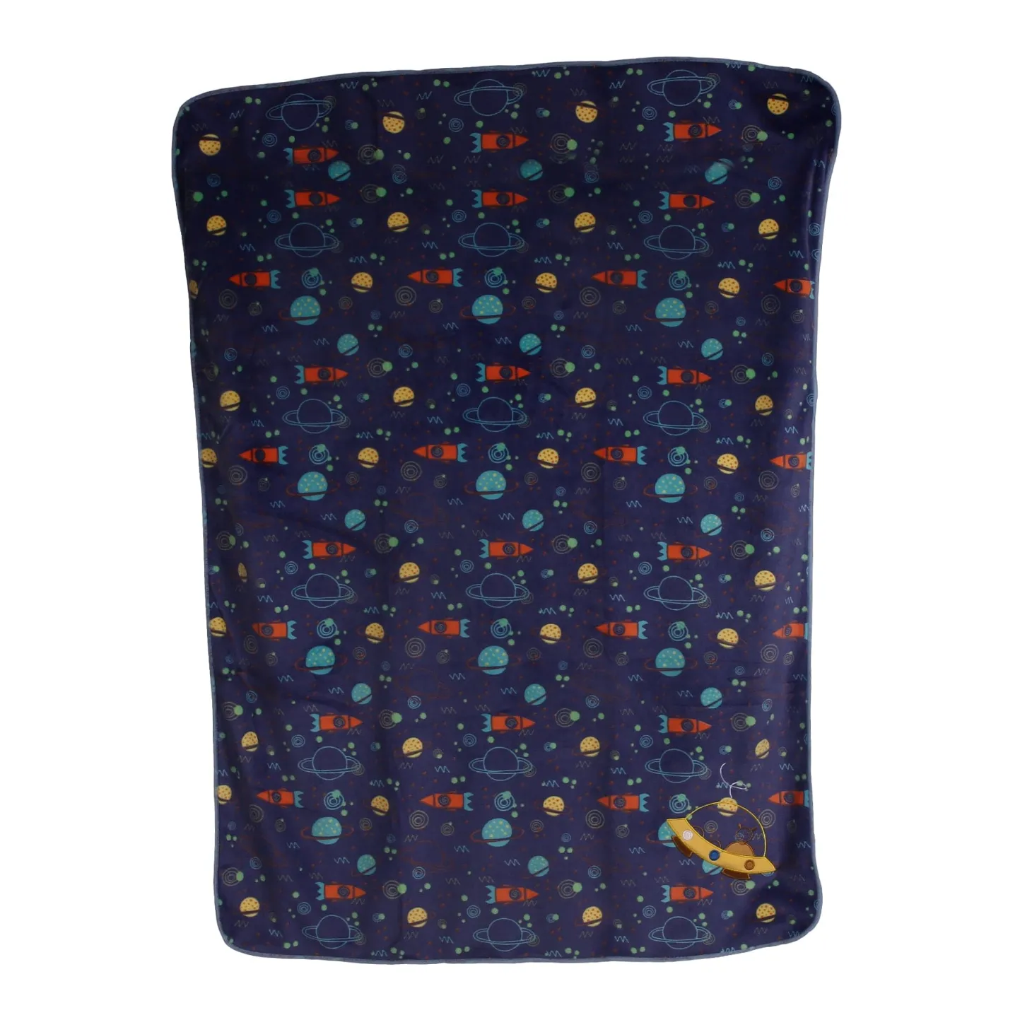 Galaxy Dark Blue Fur Blanket