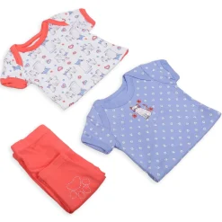 Gift Set Of 5 Bib Body Suits Pant And Socks Cat Multicolour