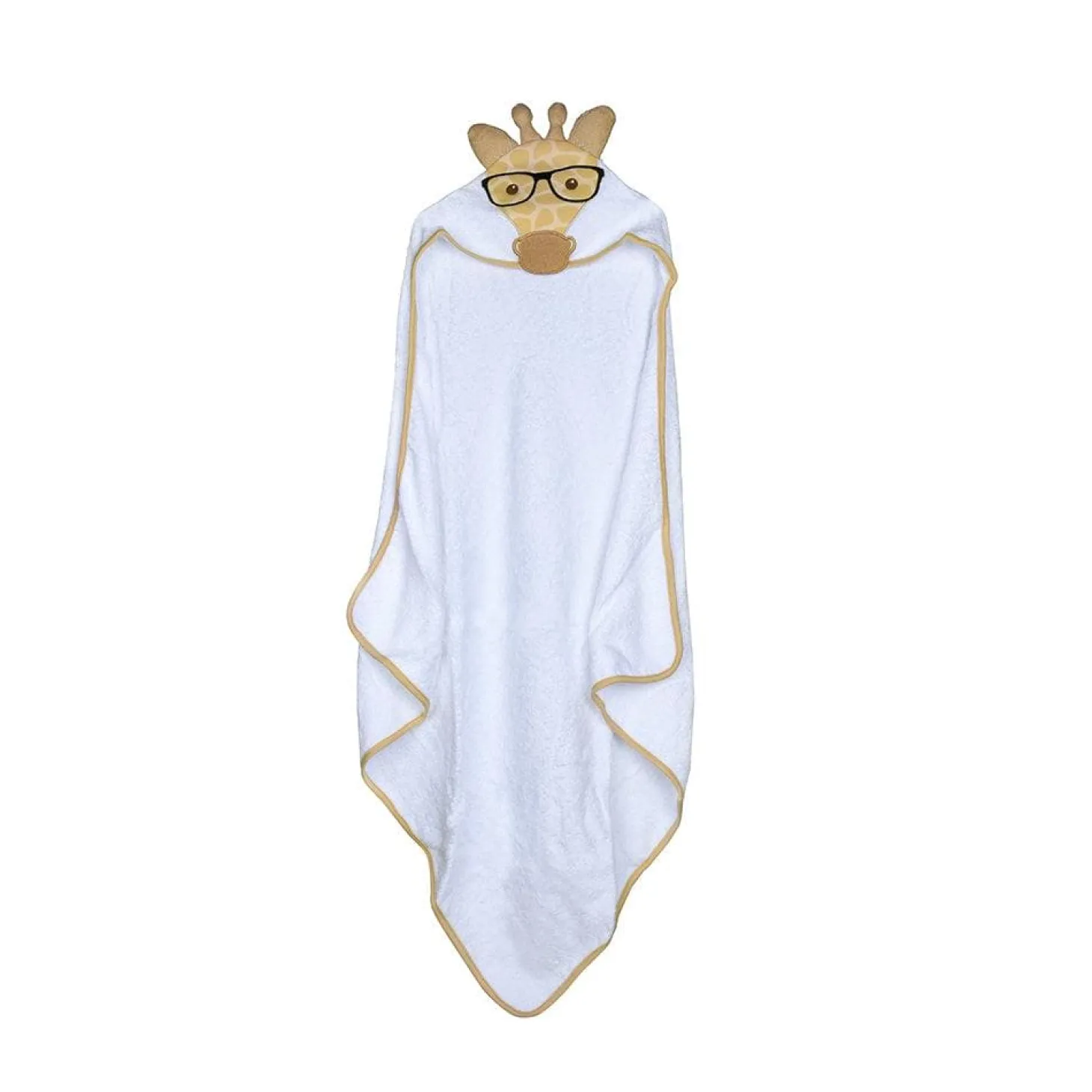 Giraffe White Animal Hooded Towel