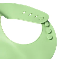 Green Waterproof Silicon Bib And Bowl Set