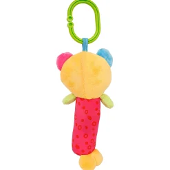 Happy Animal Orange And Pink Rattle