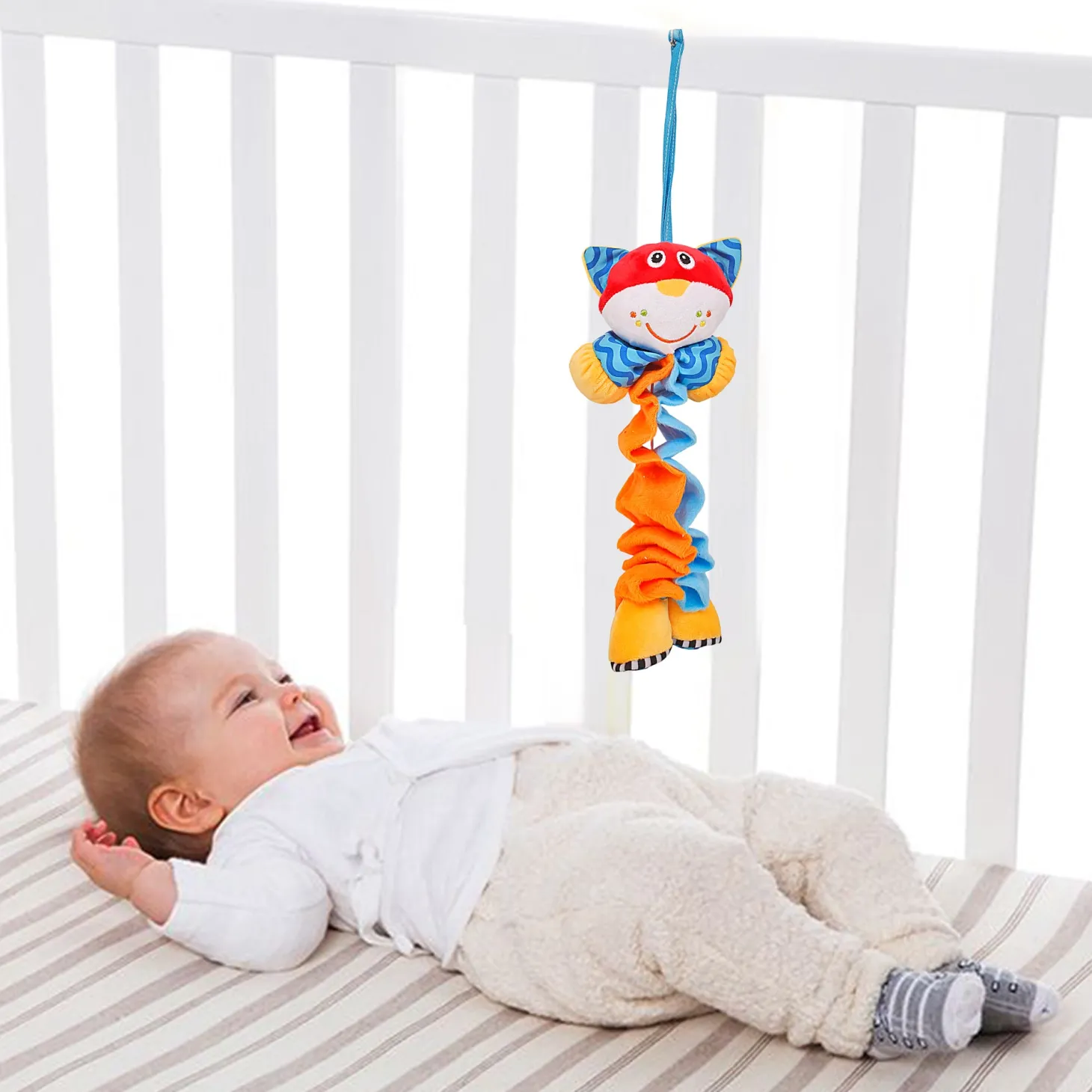 Happy Animal Red Hanging Pulling Toy