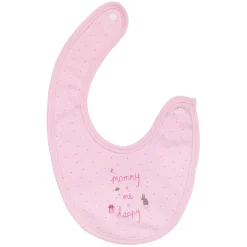 Happy Mommy Daddy Pink 3 Pk Bibs