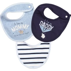 Happy Parenting Blue 3 Pk Bibs