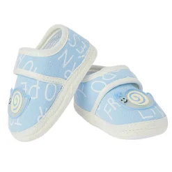 Happy Snail Blue Booties