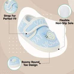 Happy Snail Blue Booties