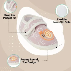 Happy Snail Mauve Booties