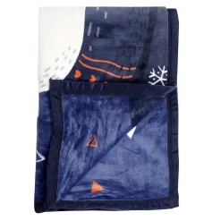 Happy Time Blue Two-Ply Blanket