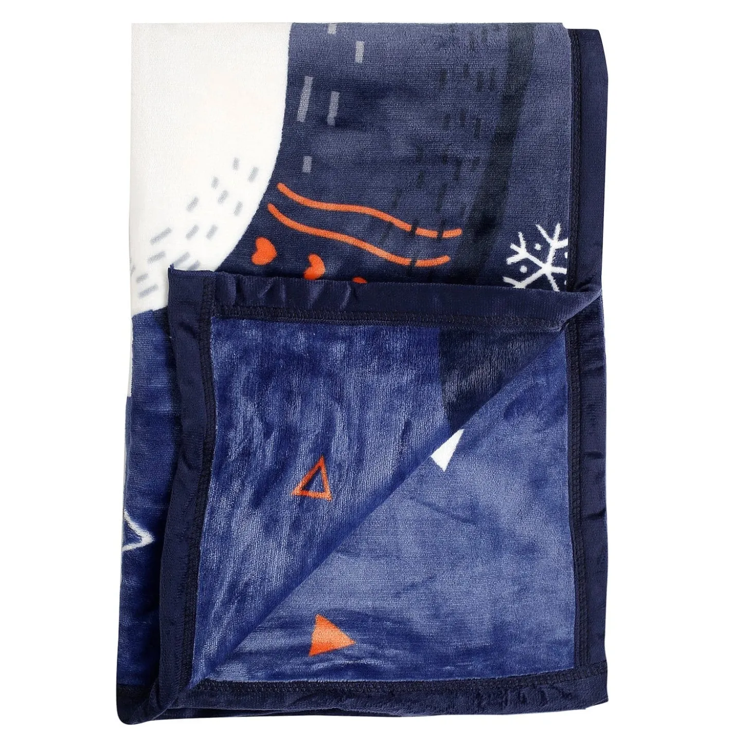 Happy Time Blue Two-Ply Blanket