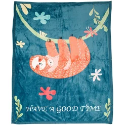 Have A Good Time Blue Two-Ply Blanket