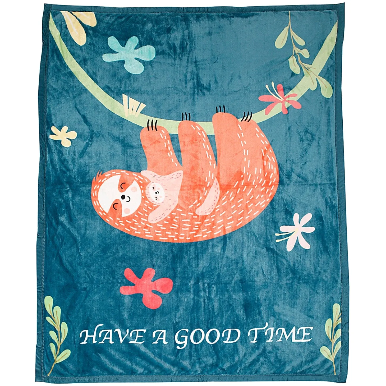 Have A Good Time Blue Two-Ply Blanket