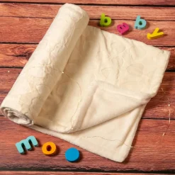Heart Cream Textured Beige Blanket