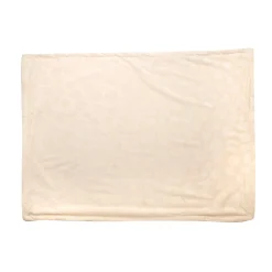 Heart Cream Textured Beige Blanket