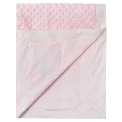 Heart Full Of Dreams Soft Reversible Bubble Blanket Pink