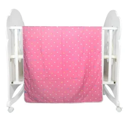 Heart Pink Embossed Baby XL Muslin Blanket