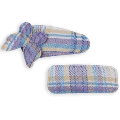 Hecuba Bows Hair Clips Set 6 Pcs - Purple