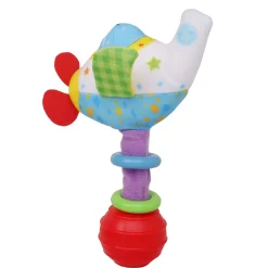 Helicopter Blue Handheld Rattle
