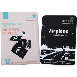 High Contrast Flash Cards 36 Cards - Bundle of Animals And Objects And Vehicles And Patterns