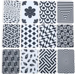 High Contrast Flash Cards 36 Cards - Bundle of Animals And Objects And Vehicles And Patterns