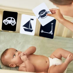 High Contrast Flash Cards 36 Cards - Bundle of Animals And Objects And Vehicles And Patterns