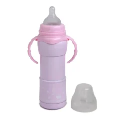 Hold Me With 2 Hands 240 ml Feeding Bottle Pink
